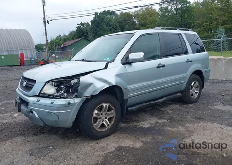 2003 Honda Pilot Ex-L z USA, uszkodzony, nr VIN 2HKYF18513H571365